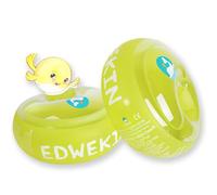 Flotteurs EDWEKIN® pour Enfants avec Chambres à air Extra Larges ; Brassards pour bébés/Jeunes Enfants de 1 à 6 Ans, Design Transparent