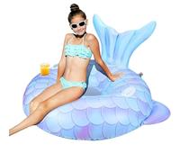Flotteurs Gonflables De Piscine pour | Matelas Gonflable Queue De Sirène - Chaise Flottante De Piscine avec Porte-Gobelet Et,pour Natation Eau Plage Lac Fête Jeux Rivière Été