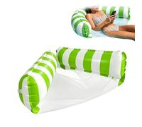 Flotteurs Gonflables pour la Piscine,Hamac Gonflable Portable Rayé 2 en 1 - Fauteuil Flottant Convertible en Lit De Voyage - pour Lacs Mers Étangs Rivières Intérieur Extérieur en Plein Air Camping Et