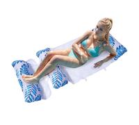Flotteurs gonflables pour piscine adulte détachable, lit relaxant avec filet pour journées chaudes, hamac de plage pour bronzer, se reposer, bronzer