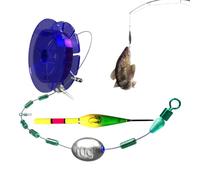 Flotteurs Pêche Automatiques - Kit Automatique Portable Pré-Monté Avec Flotteur À Couleur Changeante,Ensemble De Lignes À Flotteur Coulissant Prêt À L'Emploi,Pour Lac Étang Mer Bateau Plein Air Et Ext