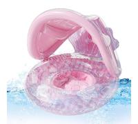 Flotteurs Piscine pour - avec Anneau De Nage Mignon,Flotteurs De Piscine avec Auvent - pour Eau Lac Été Voyage Vacances Fête Jeu Plage Baignade Plein Air Amusement