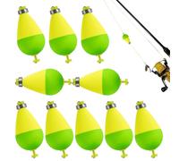 Flotteurs pour Truite - 10X Flotteurs Ovales pour La Pêche,Boule en Ponderée Accessoires Extérieurs pour Silure en Eaux Profondes et Lacs