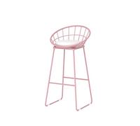 FLOUGE Chaise de Barre Nordique Rose, Chaise de Loisirs de Dessert de Cuisson de Magasin de thé de Lait, Tabouret de Bar Simple de Loisirs Chaise Tabouret de Bar