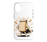 Flour Baker Baking Sourdough Pun Bakery Coque pour iPhone 16