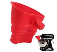 Flour Funnel - Baking Ingredient Funnel, Food Funnels, Silicone Easy-Pour Dishwasher Safe Wide Mouth Foldable, Stand Mixer Flour Funnels Attachment | For Sugar Cocoa Powder Oats Yogurt Oil