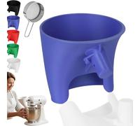 Flour Funnel for Stand Mixer, Stand Mixers for Baking, Easy-Pour 5-Quart Tilt-Head Stands Mixers Funnel with Mess-Free Pouring Chute for Flour Sugar Egg Liquid (Purple)