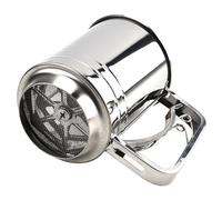 Flour Sifter, Sugar Strainer, 5.91x5.12in Baking Tool, Double Layer Mesh, Household Use for Powdered, Kitchen Prep, Cake Making, Pastry Mixing, Fine Filtering, Dessert Crafting