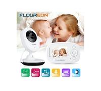 FLOUREON SP880 - Caméra De Sécurité Nanny Pour Moniteur De Bébé Numérique Sans Fil 2,4 Pouces