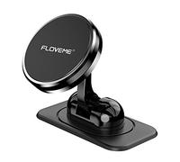 FLOVEME Support de téléphone portable magnétique pour tableau de bord avec base adhésive, réglable, compatible avec iPhone 11 Pro XS XR X 8 7, Samsung, Huawei, etc.