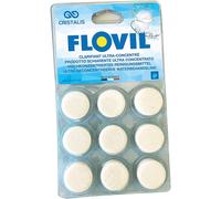 Flovil Clarifiant Ultra concentré et Efficace, en pastilles, Blanc, 14x2x25 cm