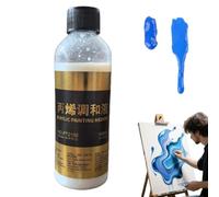 Flow Aid for Acrylic Paint - 100ml Acrylic Fluid Medium | Fluid Blending Additive for Palette Preparation Tool Students Teachers Artists Models Crafts Projects