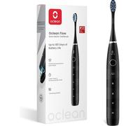 Flow, Brosse À Dents Électrique, Autonomie De 180 Jours Brosse À Dents Sonique, 5 Modes Avec Blanchiment, Minuterie & Rappel 30s, Ipx7 - Noir