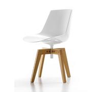 Flow Chair chaise 4 jambes chêne MDF Italia - mdf_italia_F052119 S042 Weiss