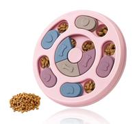 Flow fire Jouet Puzzle pour Chien - Slow Feeder - Boîte à Jouets Interactive - Creative Dog Smart Beginner, améliore Le QI du Chien, Alimentation Lente antidérapante pour l'ennui des Chiots (Rose)