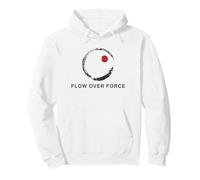 Flow Over Force - Zen Minimal Sun Art Sweat à Capuche
