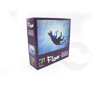 Flow Puzzle de 1000 pièces : chat noir | Puzzles pour adultes et enfants | Film d'animation primé | Puzzles colorés pour décoration de la maison (68,6 x 50,8 cm)
