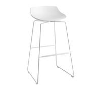 Flow - Tabouret de bar piètement traîneau 78cm WxHxD 52x78x48cm