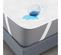 Flowen Protège Matelas 180x200 cm Alèse Impermeable en Coton Housse Matelas Protection Lit Adulte et Bebe Drap pour Incontinence Anti-Acarien Couvre-Matelas Pipi Lavable en Machine avec 4 Élastiques