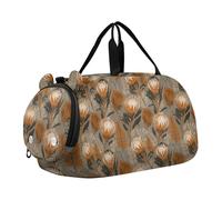 Flower Africa King Protea Sac de sport avec compartiment à chaussures multifonctionnel pour voyage, sport, sac de voyage, sac de sport, sac de voyage