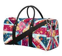 Flower Art Sac de voyage pour femmes, hommes, filles, garçons, week-end, 22,7 L, sac fourre-tout pour le sport, la gym, le yoga, couleur, 22.7L, Organiseur de sac