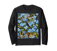 Flower Artistic Forget-Me-Not du Territoire de l'Alaska Manche Longue