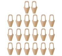 Flower Bags - 20 Pcs Floral Cone Sleeves, Bouquet Carry Bags, Clear Protective Wrapping Design, Easy Hold Handle Structure | Party Decorations, Holiday, Ceremony Florist Packaging