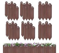 Flower Bed Border, Set of 10 Landscape Edging Borders, Interlocking Garden Trim Fencing Tools, Vegetable Palisade for Yard Patio Flower Bed Lawn Pathway, 11.81 x 8.27 x 0.39 inches