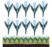 Flower Bed Fencing 10-Pack Decorative Garden Edging Panels, PP Outdoor Plant Border for Farmhouse Backyard Pool Area Vegetable Garden Playground Or Pet Enclosure Landscape Decoration