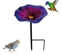 Flower Bird Feeder, Garden Feeders, 5.51x5.51x9.84 Inches Bee Water Station Compact Frame, Outdoor Supply with Secure Stake, Yard Ornament with Lightweight Build, Home Accessories for Patio Porch Lawn