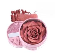 Flower Blush, Fard À Joues 3D Pétales De Rose, Crème Contour & Highlighter 3.5g Parfumée Naturel Teint Nu pour Voyage, Mariage et Saisons