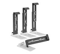 Flower Box Brackets, Hangable No Drill Planter Brackets, 4-Piece Set with Enhanced Bottom Support, Mount Railing Holder for Patio, Deck, Windowsills, Garden, Balcony, Outdoor