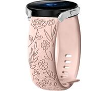 Flower Bracelets de Remplacement pour Garmin Venu, 18mm 20mm 22mm Sport Silicone Bracelet pour Amazfit Bip Band Helio pour Samsung Watch
