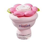Flower Bubble Machine - Handheld Bouquet Bubble Blower | Portable Automatic Bûbble Maker | with Light Effects, Outdoor Camping Garden Wedding Party Atmosphere Toy, Battery Operated, ABS, 11.5cm