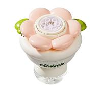 Flower Bubble Machine - Handheld Bouquet Bubble Blower | Portable Automatic Bûbble Maker | with Light Effects, Outdoor Camping Garden Wedding Party Atmosphere Toy, Battery Operated, ABS, 11.5cm