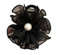 Flower Claw Clip - Mesh Floral Hairpins Claw Clip | Acrylic Jaw Clamps