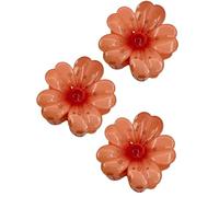 Flower Claw Clips, Plumerias Hair Clamps, Elegant Hair Accessoires, Non-Slip Hairs Claws, 3pcs Vibrant Design, Beach Pool Party Wear for Any Accessory Collection, 8x7x4cm Multicolore