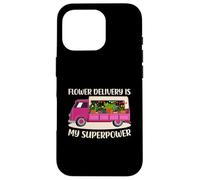 Flower Delivery Fleuriste Camion Amoureux Rose Super Driver Maman Coque pour iPhone 16 Pro