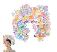 Flower Design Headwear Kit, Hair Flower Decoration Tools, Culture Hair Accessories, Safe Flower Headbands 23 x 33,75 x 2,5 cm pour, événements, intérieur, extérieur, multicolore
