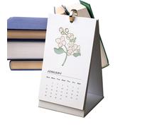Flower Desk Calendar, Office Desk Calendar, Desktop Calendar Decoration, Fresh Flower Calendar, Art Calendar for Office, Floral Desk Ornaments, Desk Calendar with Flowers, Flower-Themed Calendar 2025