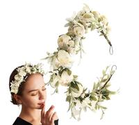Flower Fairy Crown, Bohemian Flower Crown, Adjustable Flowers Garland, Photo Prop Crown, Adjustable Bohemian Flower Garland For Weddings, Photoshoots, And Festive Celebrations