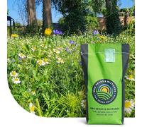 Flower Field: Semences de Gazon avec Fleurs | 1 kg - 200 m² | Une pelouse diversifiée avec 29 fleurs de sauvages | composé de 80% d'herbe et de 20% de fleurs | Attractif pour les pollinisateurs
