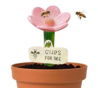 Flower Garden Station, Bee Watering Decor, 4,33 x 2,76 x 2,76 pouces Outdoor Bath with Sturdy Build, Yard Ornement, Butterfly Basin with Stylish Design, Patio Accessory for Homeowners and Gardeners