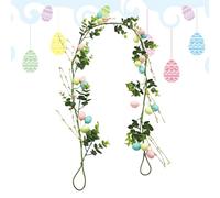 Flower Garland Set - Spring Garland | 5ft Artificial Egg Spring Home Decor | Easter Decorations Garlands | For Indoor Home Room Dormitory Window Porch Daily Holiday Thanksgiving Party Vacation Photos