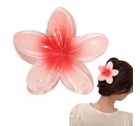 Flower Hair Claw Clips - Hawaiian Flower Hair Claw, Colorful Flower Shape Hair Accessories for Women & Girls | Perfect for Thin or Thick Hair, Stylish Floral Claw Clips for All Hair Types