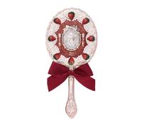 Flower Knows Mirror Swan Ballet Clair De Lune Sirène Collection Miroir À Main Limité Blanc Bleu Rose Chocolat Fée Miroir.Red.