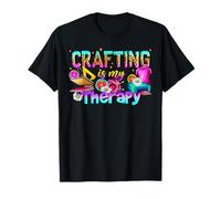 Flower Leopard Crafting est ma thérapie pour Les Amateurs d'artisanat Occidental T-Shirt