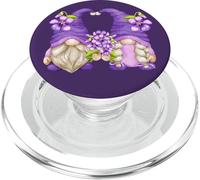 Flower Lover Summer Graphic for Women Hippies Purple GNOME PopSockets PopGrip pour MagSafe