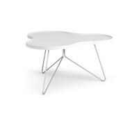 Flower Mono Table Basse 90x84 Blanc/Chrome