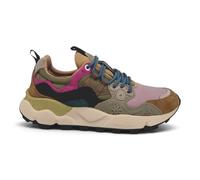 FLOWER MOUNTAIN Baskets femme Yamano 3 en daim/nylon marron clair rose taupe